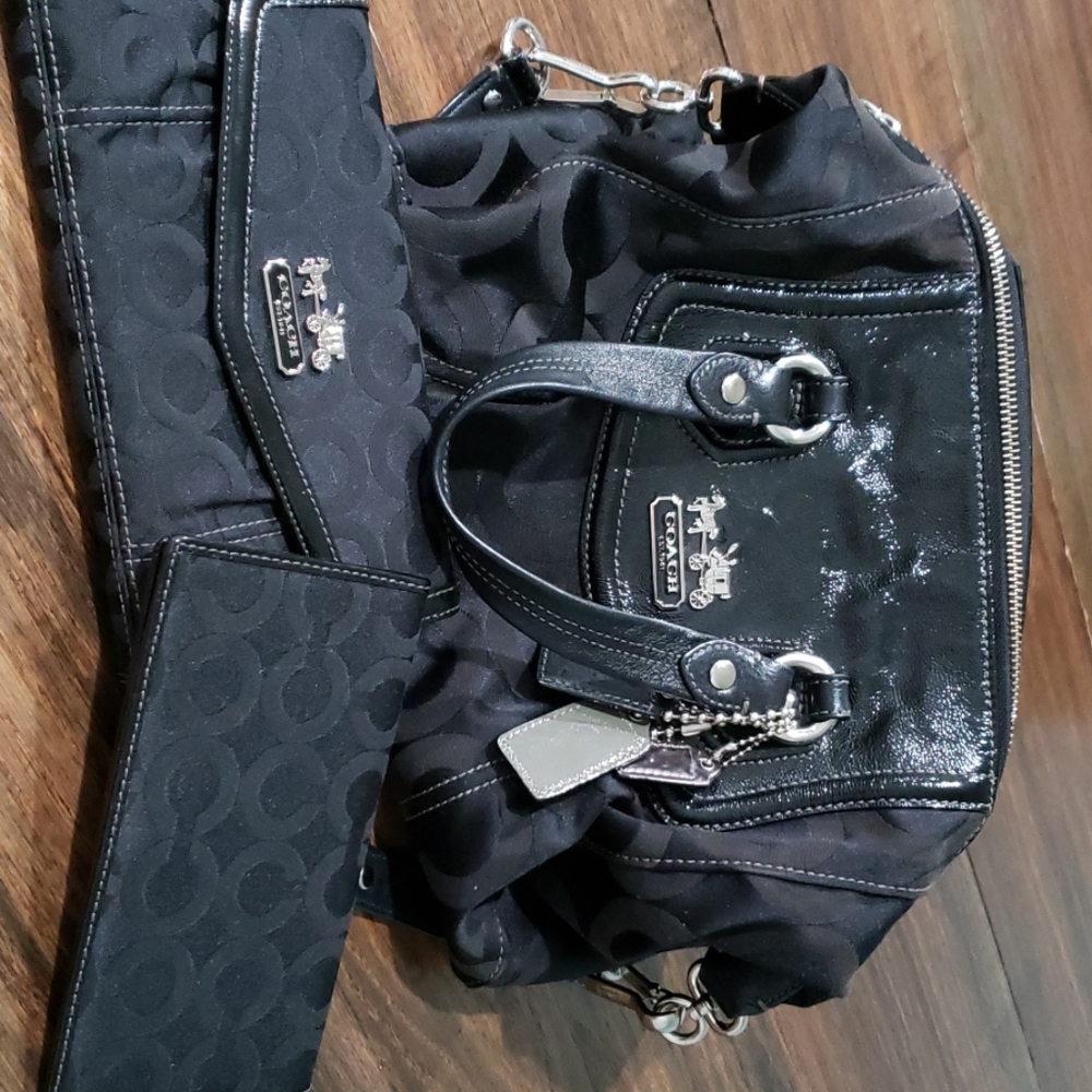 Coach Madison Audrey shoulder bag and wallet set